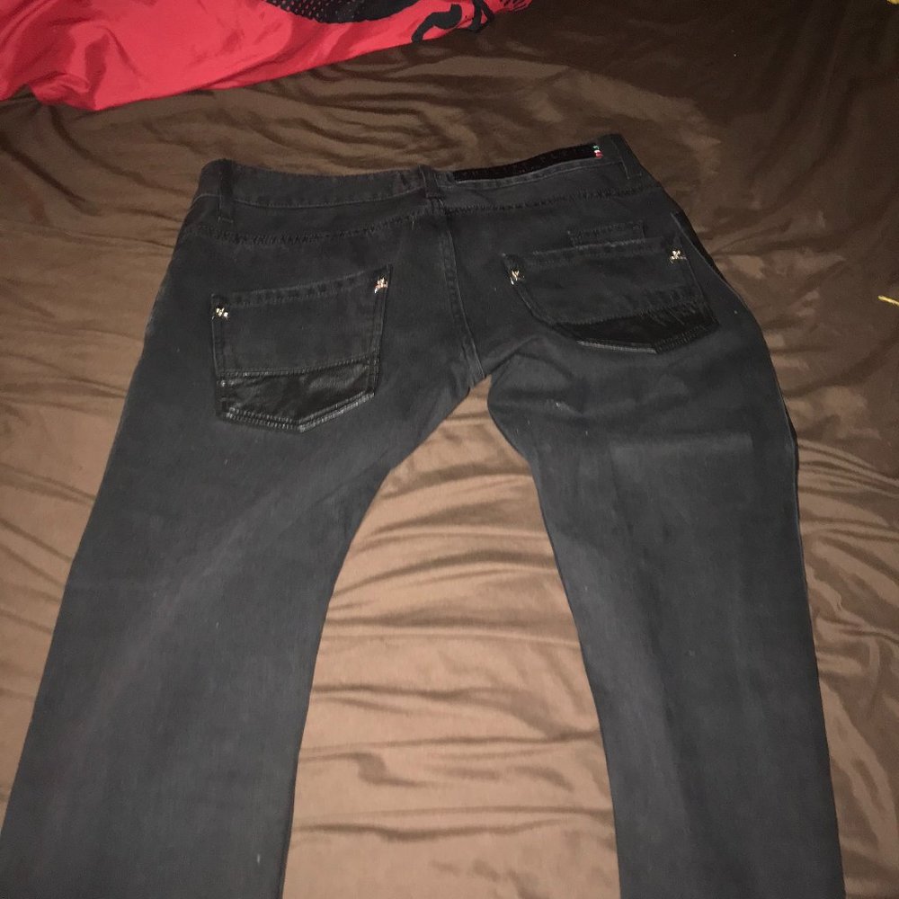 Black Straight Cut Jeans